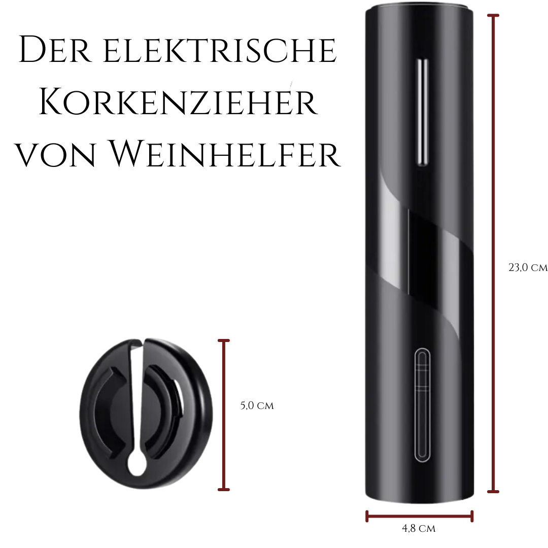 Der elektrische Korkenzieher von Weinhelfer