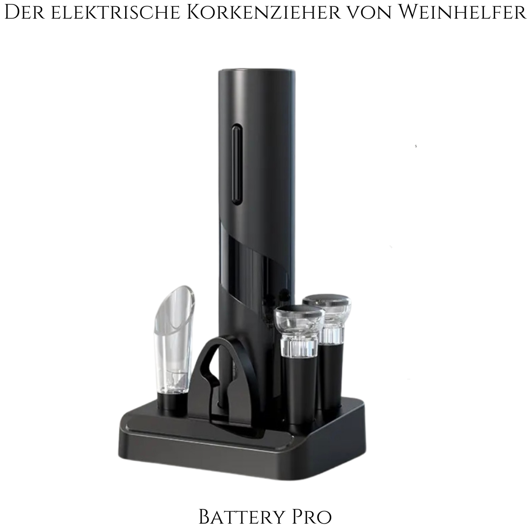 Der elektrische Korkenzieher von Weinhelfer